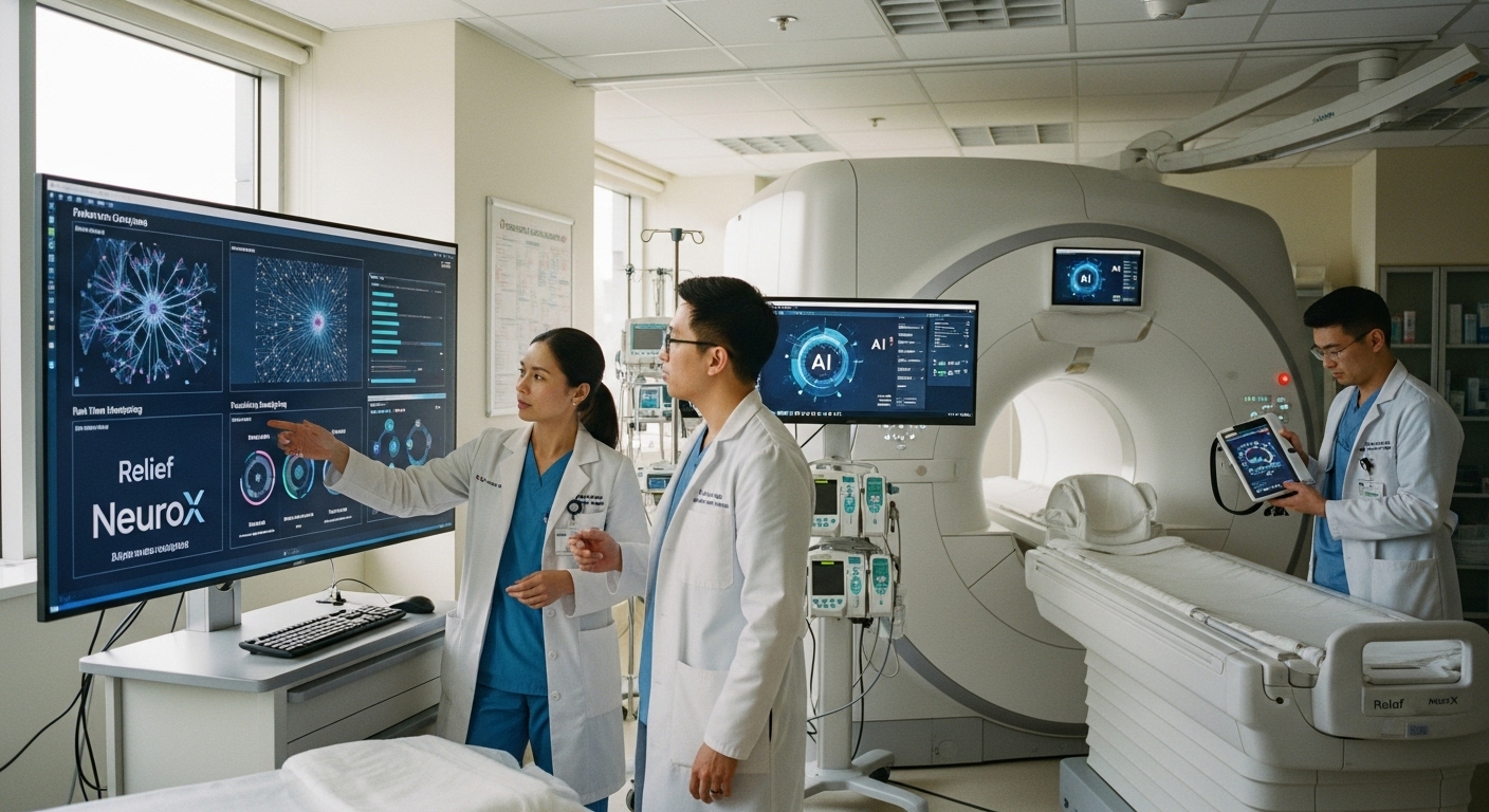 KI-Fusion von Relief und NeuroX: Revolutionäre Innovationen für die Medizin der Zukunft.