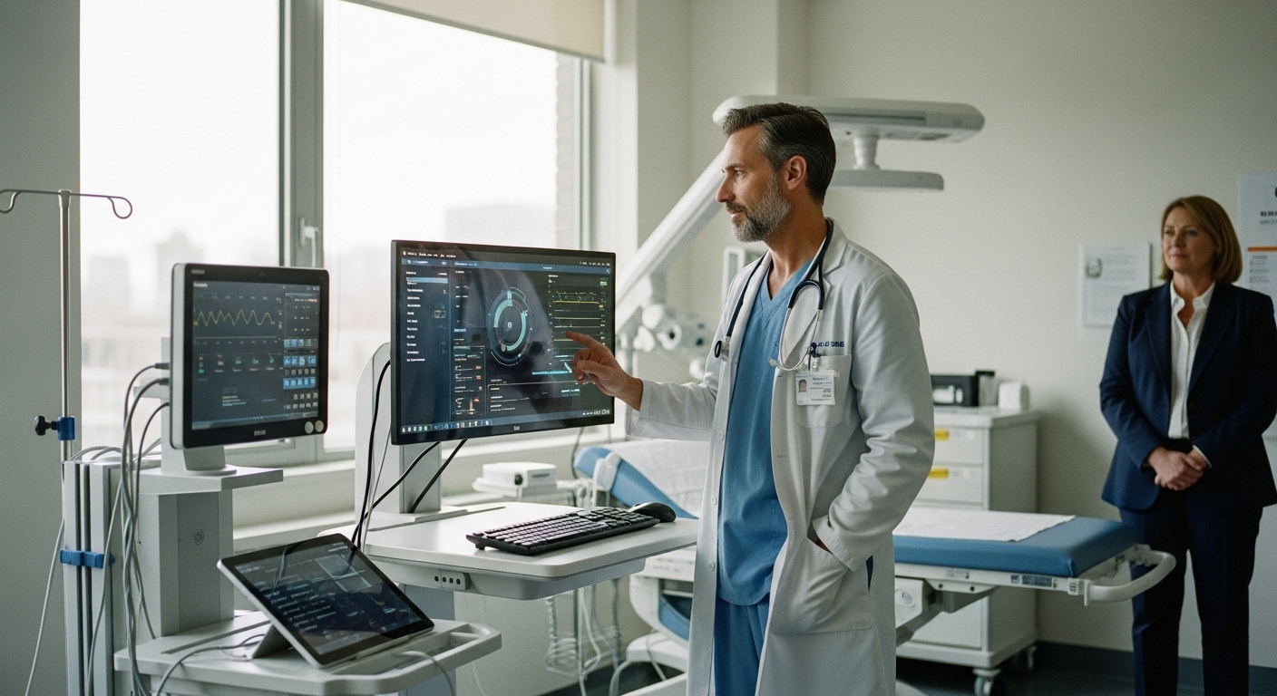 Zukunft des Gesundheitswesens: KI-gestützte Assistenzsysteme im Einsatz.