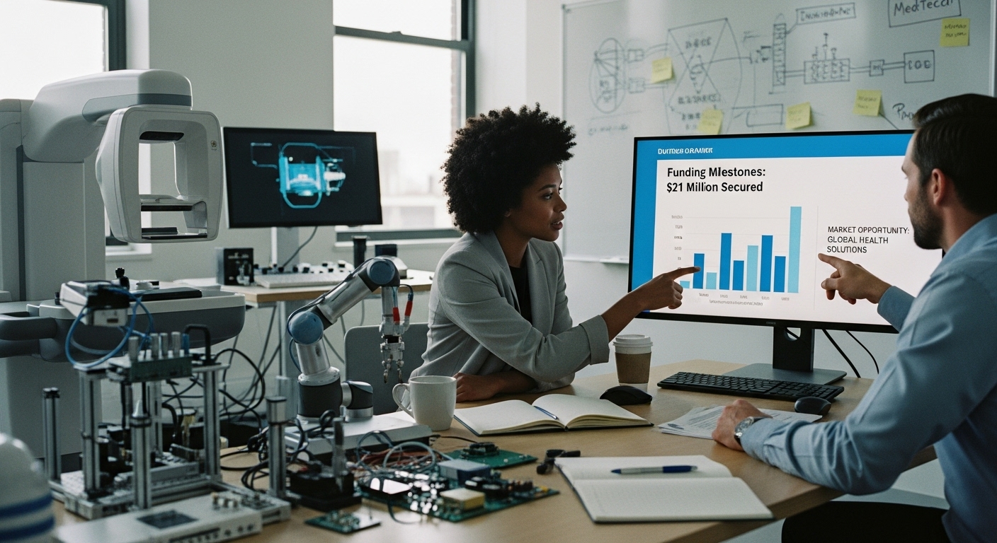 MedTech Startup Finanzierung Pitch Deck - MedTech Startup: 21 Mio. geraist! Dieses Pitch Deck begeistert Investoren & sichert dir Top-Finanzierung